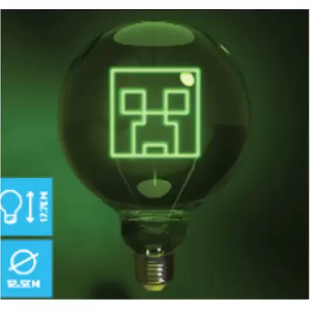 Minecraft Neon LED Žarulja Creeper termékfotója