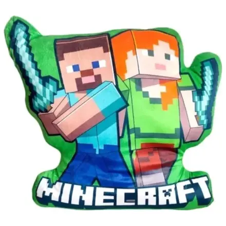 Minecraft Duo 3D oblikovani jastuk, ukrasni jastuk 40 cm fotografija proizvoda