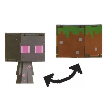 Minecraft akcijska figura Flippin Enderman & blok trave termékfotója