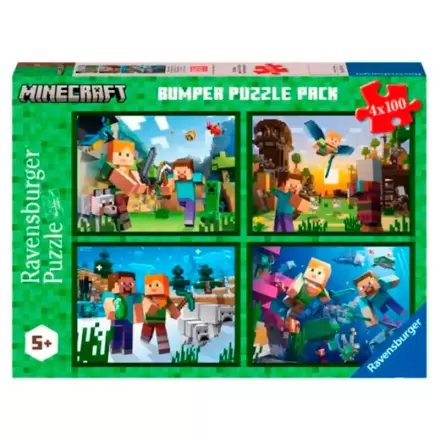 Minecraft slagalica 4x100 komada fotografija proizvoda