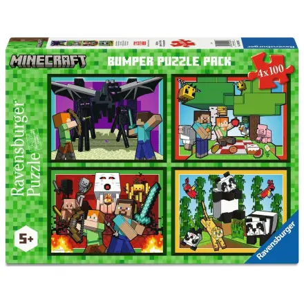 Minecraft slagalica 4x100 komada fotografija proizvoda