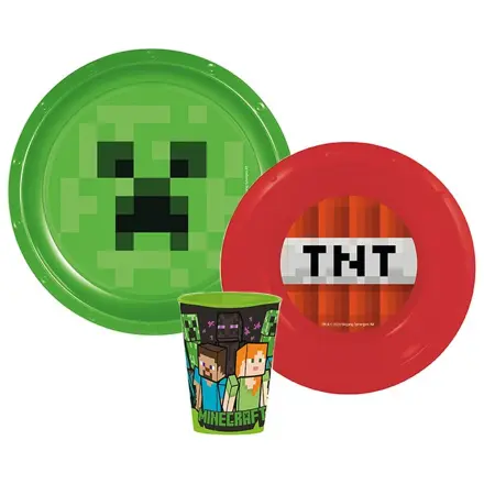 Minecraft TNT Set posuđa za jelo, plastični set fotografija proizvoda
