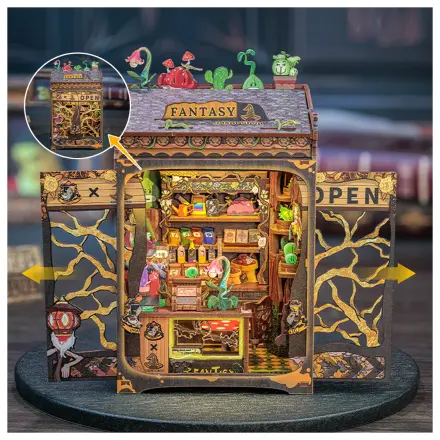 MINIJATURNA KUĆICA DIY Fantasy Plant Shop 146 kom + LED Svjetlosni set za izgradnju fotografija proizvoda