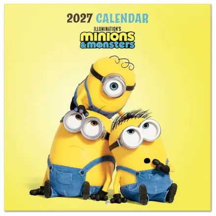 Minions zidni kalendar 2027 30 x 30 cm fotografija proizvoda