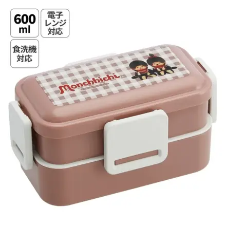 Monchhichi kutija za užinu na 2 razine s 4 kopče 230 ml + 370 ml fotografija proizvoda
