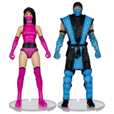 Mortal Kombat akcijske figure 2-paket Sub-Zero vs. Mileena (Klassiks) 18 cm fotografija proizvoda