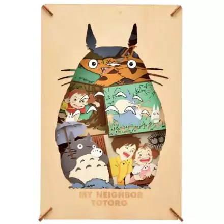 My Neighbor Totoro Papir Model Kit Papirnato Kazalište Wood Style Silueta Big Totoro termékfotója