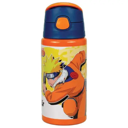 Naruto Fire Orange aluminijska boca za vodu sa slamkom i vješalicom 500 ml fotografija proizvoda