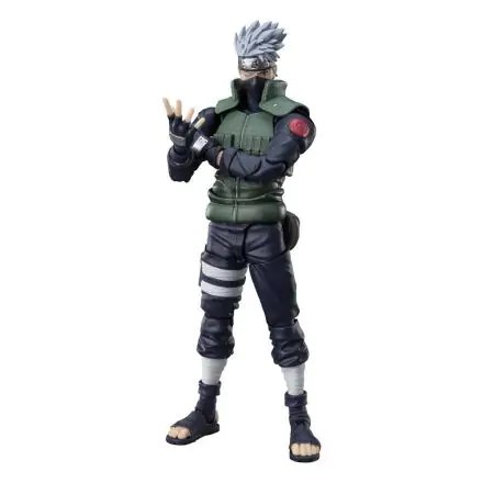 Naruto Shippuden S.H. Figuarts akcijska figura Kakashi Hatake -The famed Sharingan Hero- 16 cm termékfotója