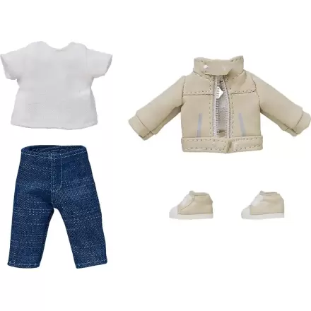 Nendoroid Doll Figures Set odjeće: Kožna jakna (boja bjelokosti) fotografija proizvoda