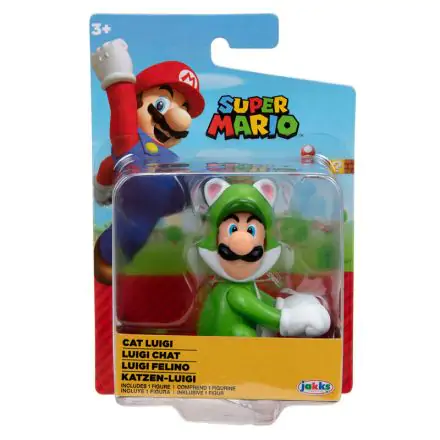 Nintendo Super Mario Mačak Luigi figura 6,5 cm termékfotója