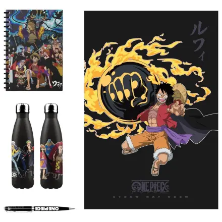 One Piece aluminijska boca, bilježnica, deka, set poklona s olovkom fotografija proizvoda