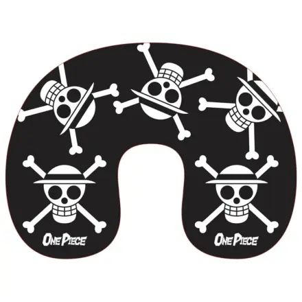 One Piece Black Skull Jastuk za putovanje, Jastuk za vrat fotografija proizvoda