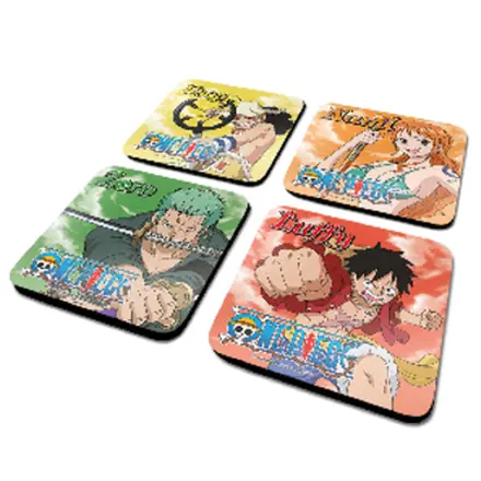 One Piece Likovi Set od 4 podmetača fotografija proizvoda