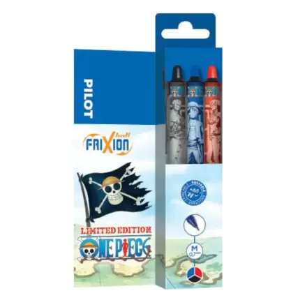 One Piece 3-Pack roler olovka FriXion Ball+ ograničeno izdanje LE 0.7 fotografija proizvoda