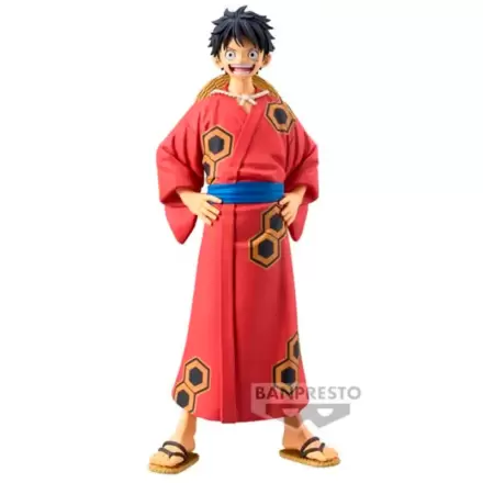 One Piece The Grandline Series Wanokuni Yukata Monkey D Luffy figura 16 cm termékfotója