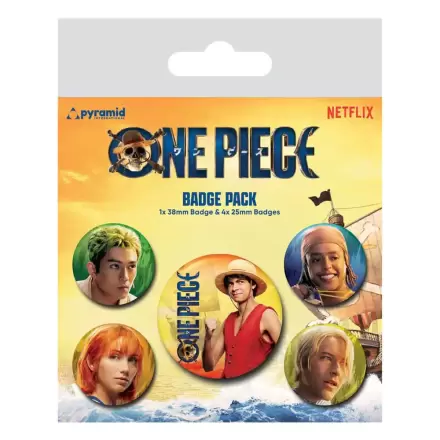 One Piece Pin-Back Bedževi 5-Pack The Straw Hats termékfotója