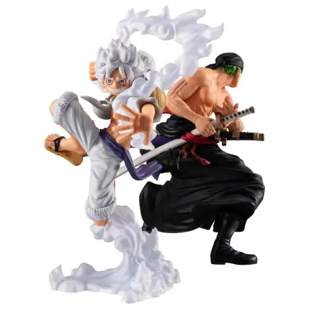 One Piece Wallstar PVC figurice pakiranje od 2 komada Monkey D. Luffy Gear Fifth & Roronoa Zoro (s darom) 10 cm fotografija proizvoda