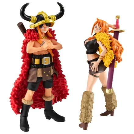 One Piece WALLSTAR PVC figure pakiranje od 2 komada Monkey D. Luffy & Nami Ver. Elbaph 11 cm (s darom) fotografija proizvoda