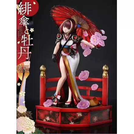 Original Illustration by Fuzichoco Prisma Wing PVC kip 1/7 Scarlet Umbrella And Peony Deluxe Version 32 cm termékfotója