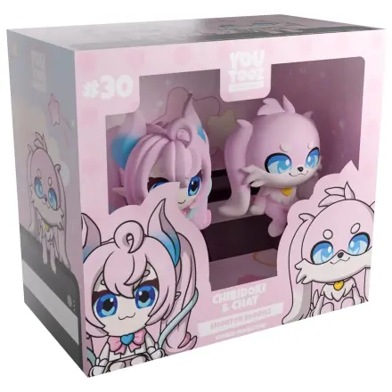 Originalne vinilne figure Chibidoki & Chat Monitor Buddiez 7 cm fotografija proizvoda