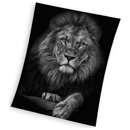 Lion Black fleece deka 150x200cm fotografija proizvoda