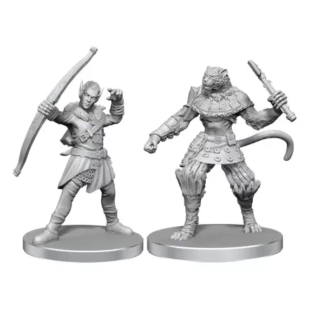 Pathfinder Deep Cuts Neobojane Minijature Elf Hunter & Catfolk Bandit fotografija proizvoda