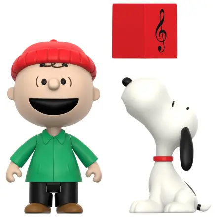 Peanuts ReAction Akcijske Figure 2-Paket Brown i Snoopy (Caroling) 10 cm fotografija proizvoda