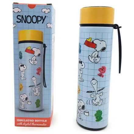 Peanuts Snoopy & Woodstock termos boca od nehrđajućeg čelika s termometrom 450ml fotografija proizvoda