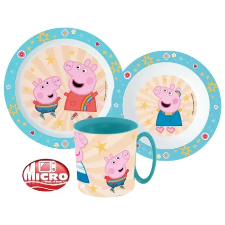 Peppa Pig Kindness set posuđa za jelo, mikroplastični set s šalicom 350 ml fotografija proizvoda