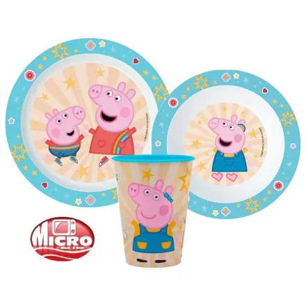Peppa Pig Kindness set posuđa za jelo, Micro Plastic Set, s 260 ml šalice fotografija proizvoda