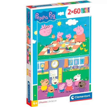 Peppa Pig puzzle 2x60 komada termékfotója