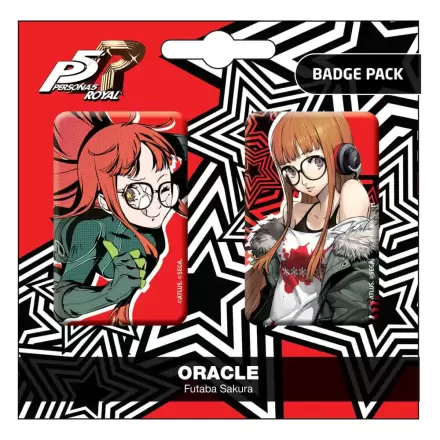 Persona 5 Royal Bedževi 2-Pack Oracle / Futaba Sakura termékfotója