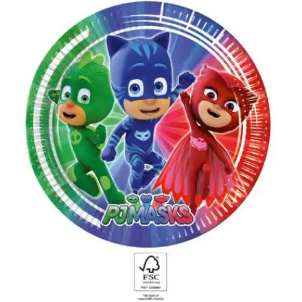 PJ Masks Papirnati tanjuri 8 komada 23 cm FSC fotografija proizvoda