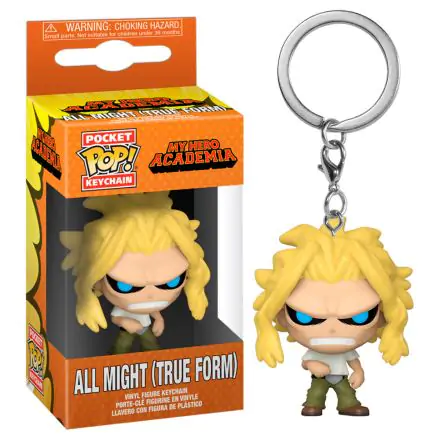 My Hero Academia Pocket POP! Vinilni privjesak za ključeve All Might Weakened State 4 cm termékfotója