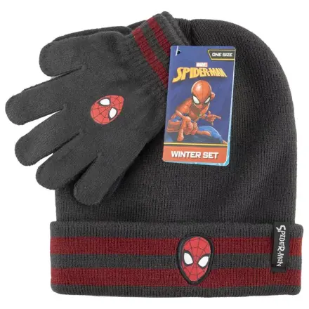 Spider-Man Sivi Dječji Šešir + Set Rukavica fotografija proizvoda
