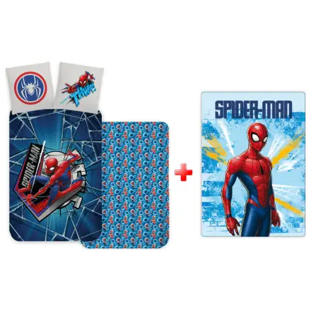 Spider-Man Light Thwip Kids, Preschool Navlaka za poplun i Set deka od flisa fotografija proizvoda