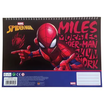 Spider-Man Miles Morales A4 spiralna bilježnica za skiciranje, 40 listova sa naljepnicama fotografija proizvoda