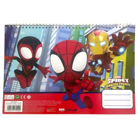 Spider-Man Spidey Web A/4 Spiralna bilježnica za skiciranje, 40 listova, sa naljepnicama fotografija proizvoda
