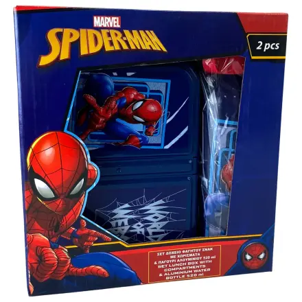 Spider-Man World of Web Kutija za ručak + Aluminijska bočica za vodu Set fotografija proizvoda
