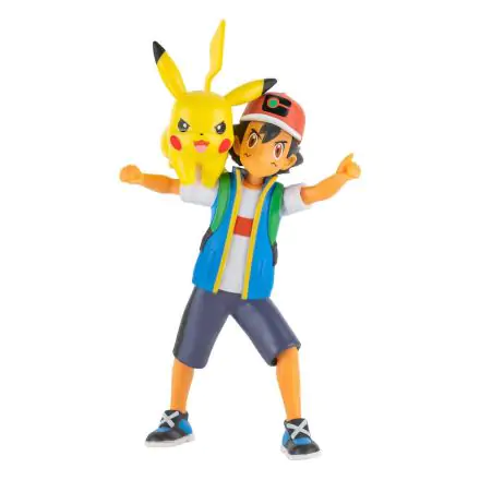 Pokémon Figure s borbenom funkcijom Ash & Pikachu 11 cm fotografija proizvoda