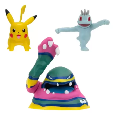 Pokémon set figura za bitku 3 komada Machop, Pikachu #1, Alolan Muk 5 cm fotografija proizvoda