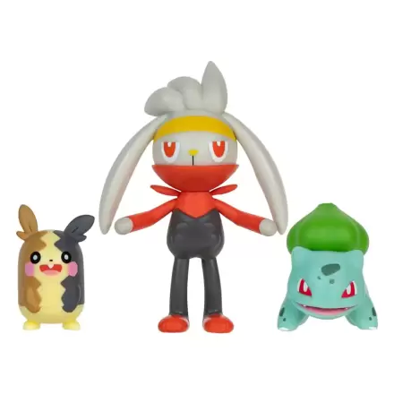 Pokémon figurice za borbu set od 3 komada Morpeko (Full-Belly Mode), Bulbasaur #1, Raboot 5 cm fotografija proizvoda