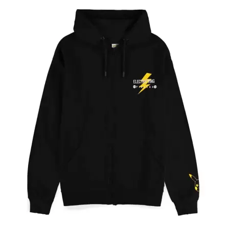 Pokemon Zipper Hoodie Džemper Pikachu Electrifying Line-art termékfotója