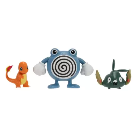 Pokémon First Partner Battle Figure Set paket figurica 3 komada Charmander, Trubbish & Poliwhirl fotografija proizvoda