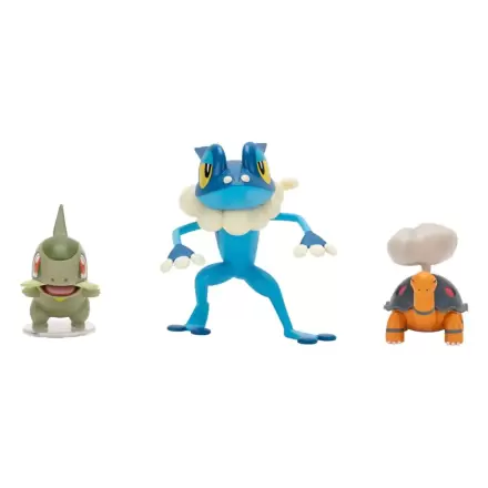 Pokémon First Partner Battle Figure Set set figura 3-Pack Torkoal, Axew & Frogadier fotografija proizvoda