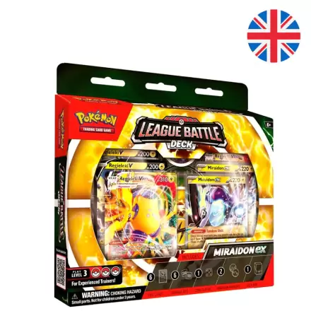 Pokemon League Battle špil Miraidon Ex collectible kartaška igra termékfotója