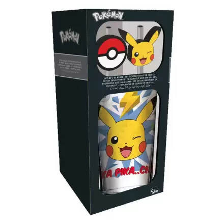 Pokémon staklena čaša sa slamkama Pikachu termékfotója