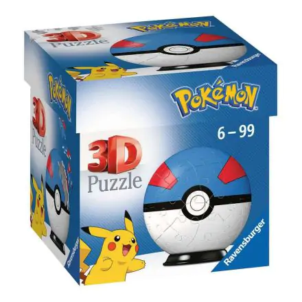 Pokémon 3D Puzzle Pokéballs: Great Ball (55 dijelova) termékfotója