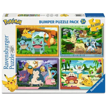 Pokemon slagalica 4x100 komada fotografija proizvoda